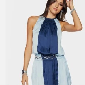 RAMY BROOK Colorblock Paris Sleeveless Mini Dress In Twilight MEDIUM